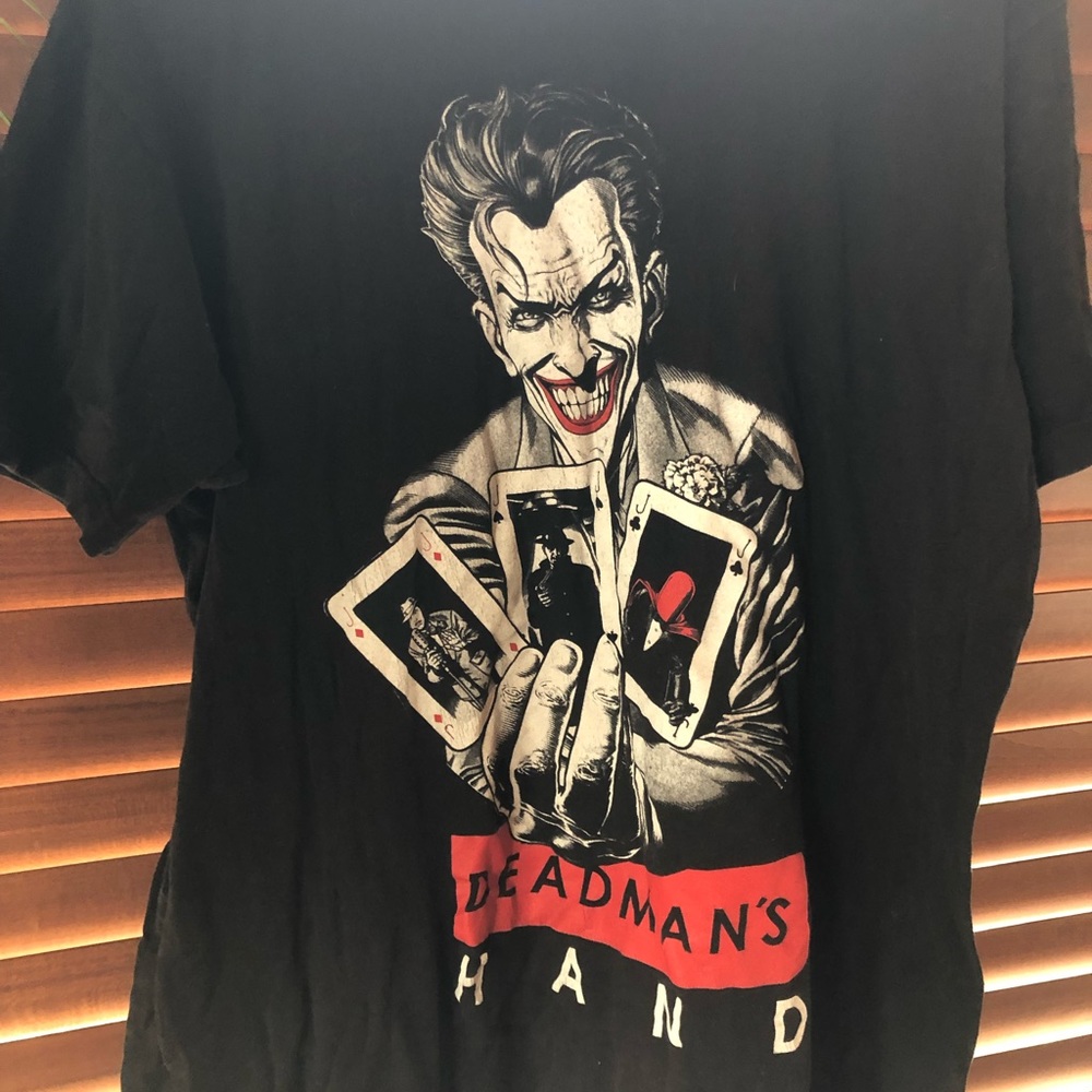 Large Black Men’s Tee Shirt Joker Graphic Tee